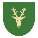 Cervo em campo verde