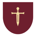 Espada em campo vinho