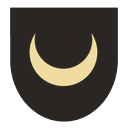 Lua em campo negro