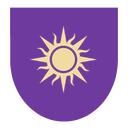 Sol em campo roxo
