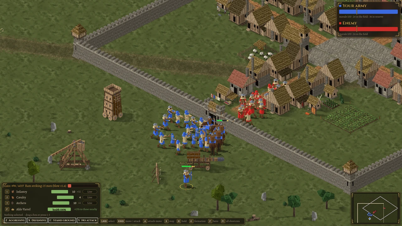 Siege: the ram at the gate