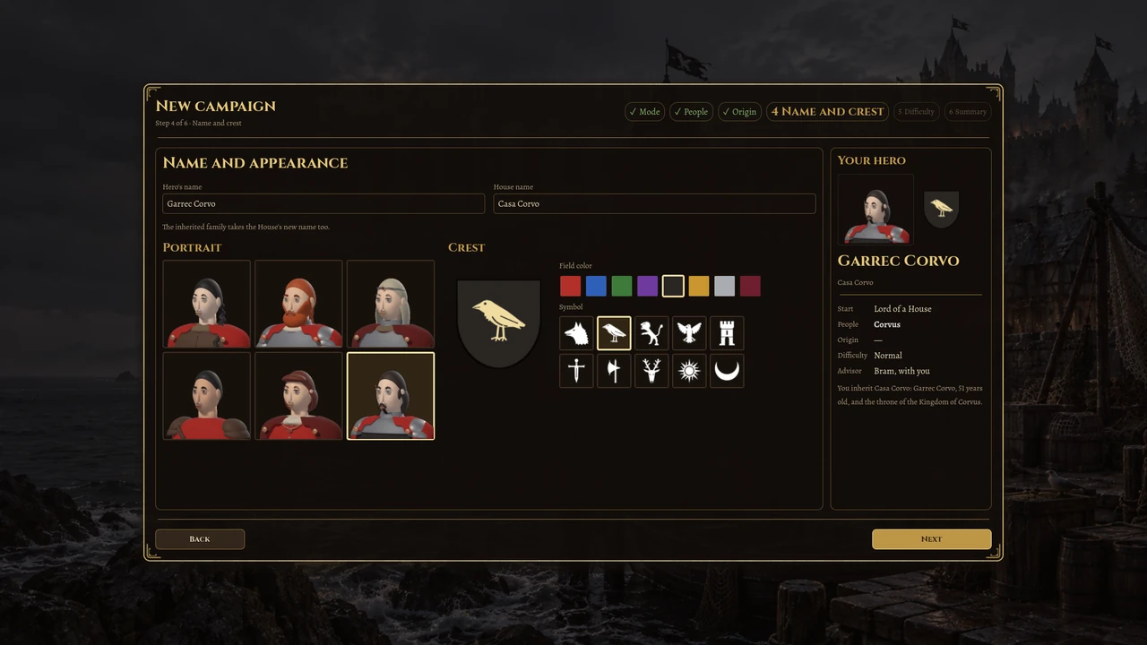 Corvus: designing the coat of arms